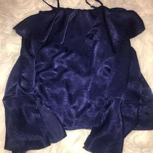 Off the shoulder top with bell bottom sleeves